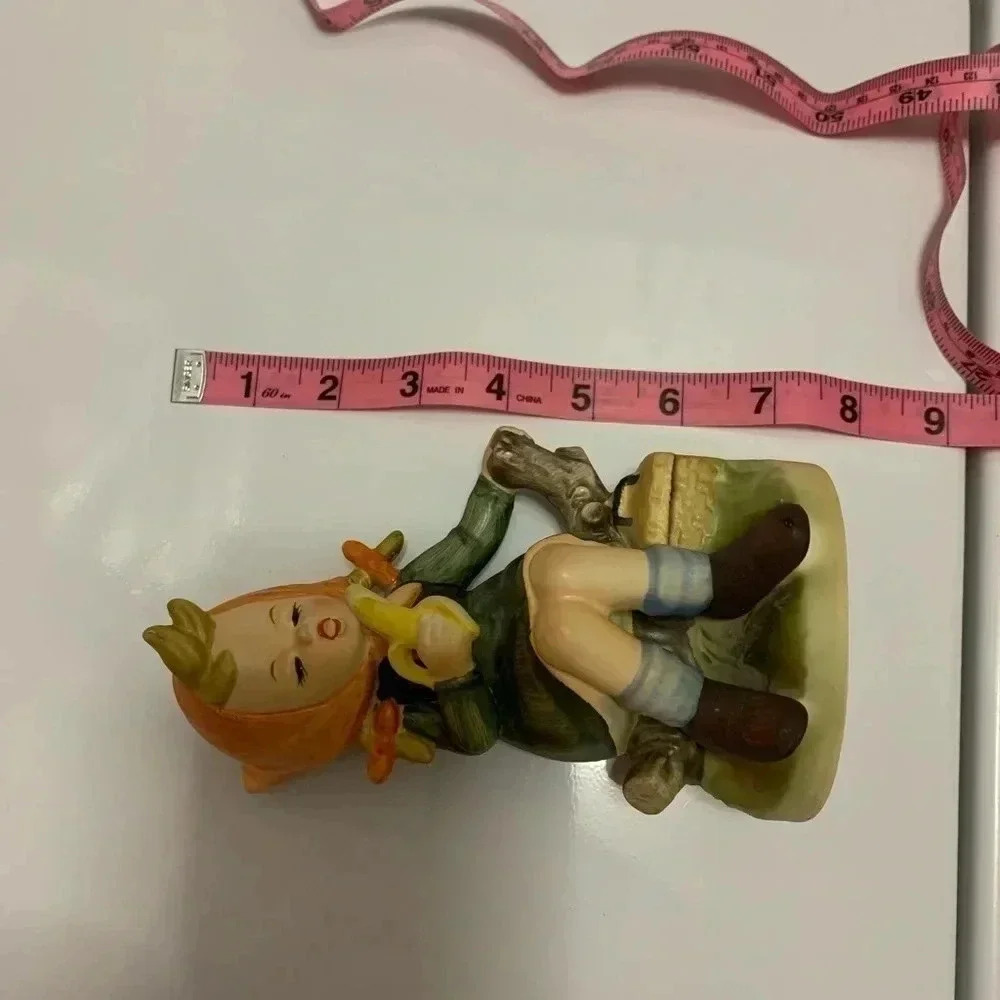 Girl Designed Figure Eatting a Banana on a Tree Stump - Picture 5 of 5